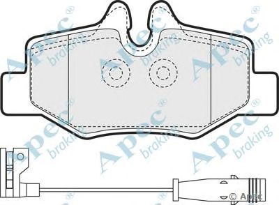 APEC BRAKING pad1436 -  Комплект тормозных колодок, дисковый тормоз